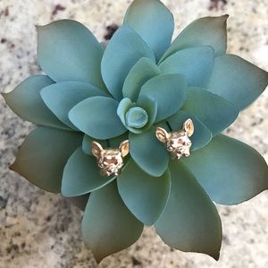 J. Crew Bulldog Stud Earrings